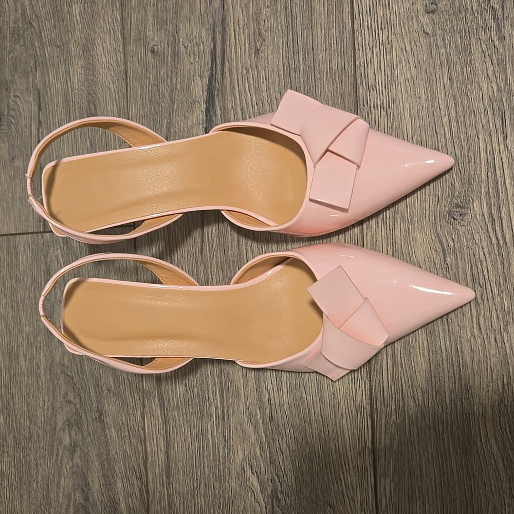 Sling back Patent leather Heel